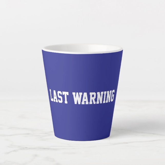 Fun Blue Sarcastic Teacher  Latte Mug (Front)
