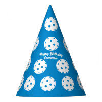 Fun Blue White Pickleball Pattern Personalised
