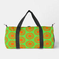Fun Boho Lime Green & Orange Summer Pattern