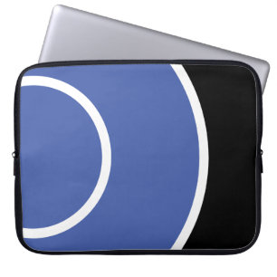 Fun Bold Black Bright Blue White Signal Waves Case