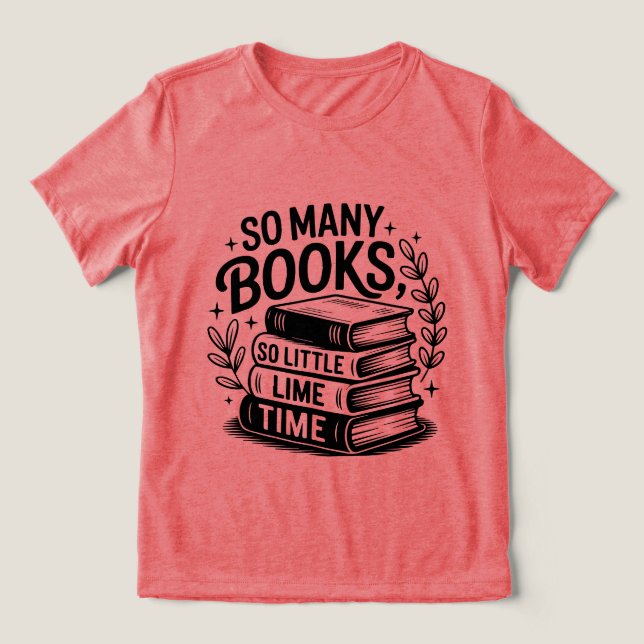 Fun book lovers word art  Tri-Blend shirt (Design Front)