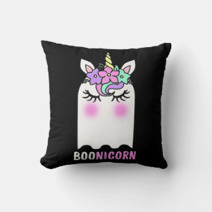 Fun Boonicorn Gift Ghost Unicorn Boo Retro Hallowe Cushion