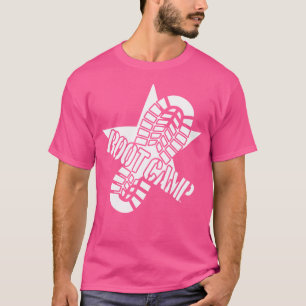 Fun Bootcamp Basic Military Training Boot Print T-Shirt