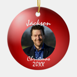 Fun Bowling Ball Christmas Ceramic Ornament