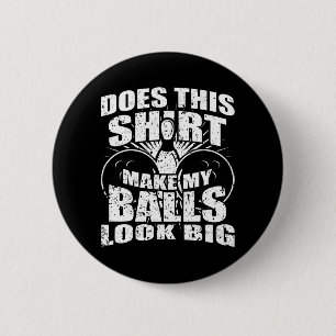 Fun Bowling Ball  - Gag Gift Bowling  for Men 6 Cm Round Badge
