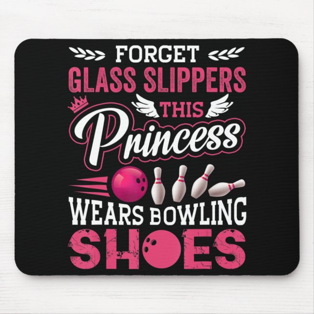 Fun Bowling  For Women Girls Kids Mum Wife Mouse Pad (Front)