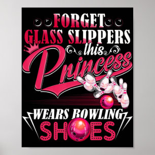 Fun Bowling  For Women Girls Kids Mum Wife  Poster