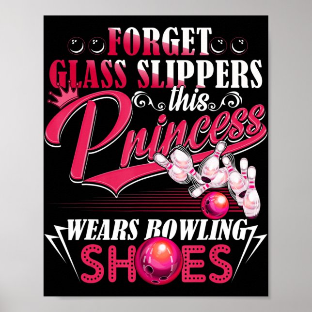 Fun Bowling  For Women Girls Kids Mum Wife  Poster (Front)