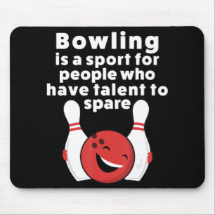 Fun Bowling  For Women Men Or Kids Mouse Pad