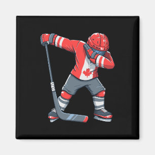 Fun Boy Kid Ice Hockey Apparel Magnet
