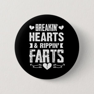 Fun Boys Valentine - Breakin' Hearts Rippin' Farts 6 Cm Round Badge