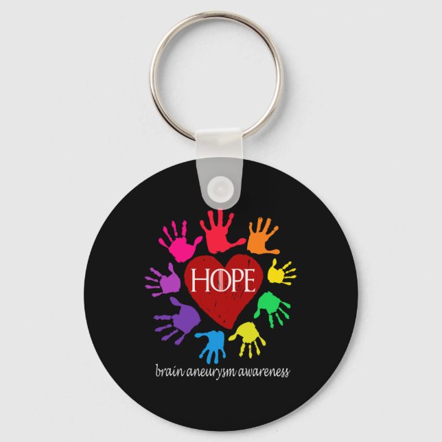Fun brain aneurysm warrior1 key ring (Front)