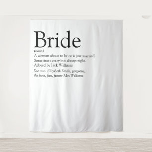 Fun Bride Definition Bridal Shower Photo  Tapestry