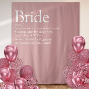 Fun Bride Definition Bridal Shower Photo Tapestry