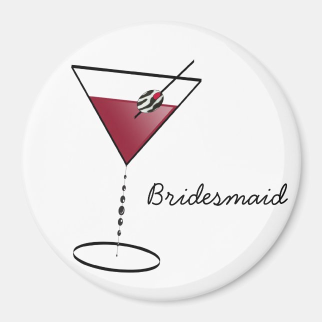Fun Bridesmaid Favours Magnet (Front)