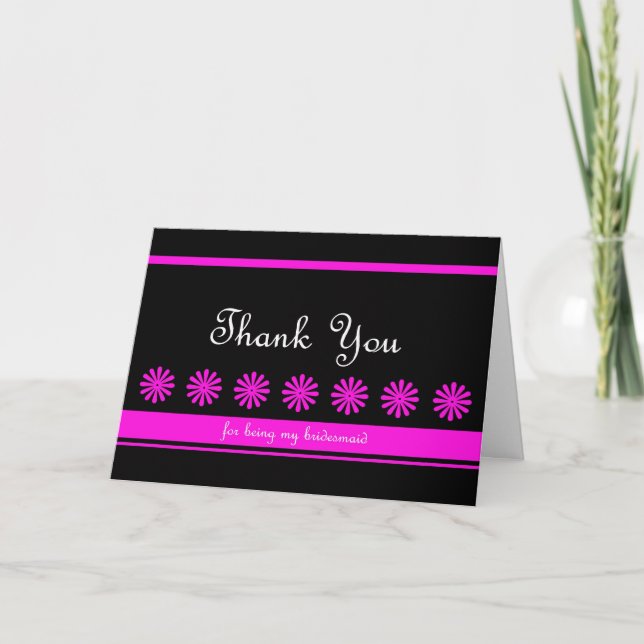 Fun Bridesmaid Thank You Card (Front)