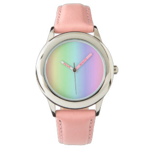 Fun Bright Cute Colourful Rainbow Pink Yellow Gree Watch