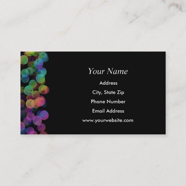 Fun Bubbles Business Card (Front)