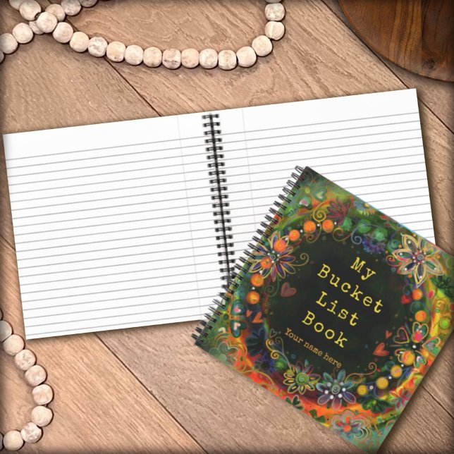 Fun Bucket List Book Pretty Floral Inspirational  (Creator Uploaded)