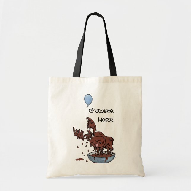Fun Budget Tote Bag, Chocolate Moose (Front)