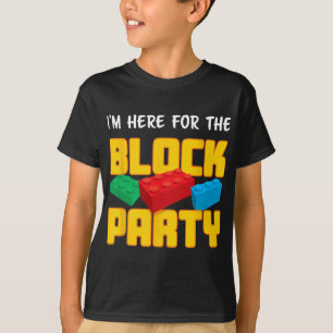 Fun Building Blocks Block Party Pre-k Men Women Ki T-Shirt