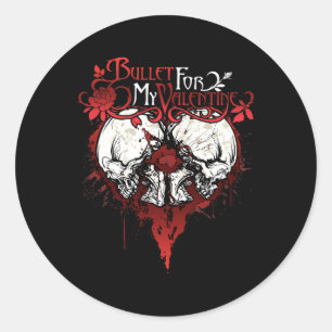 Fun Bullet My For Valentine - Splattered Logo Gift Classic Round Sticker