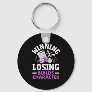 Fun Bunco Dice Game Fan Heartbeat For Bunco Bash G Key Ring