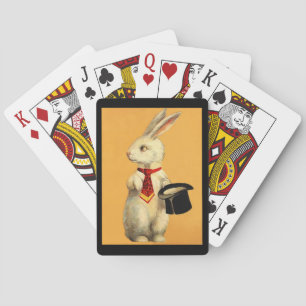 Fun Bunny Rabbit Magic Act Design Playing Cards