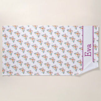 Fun Butterfly Beach Towel