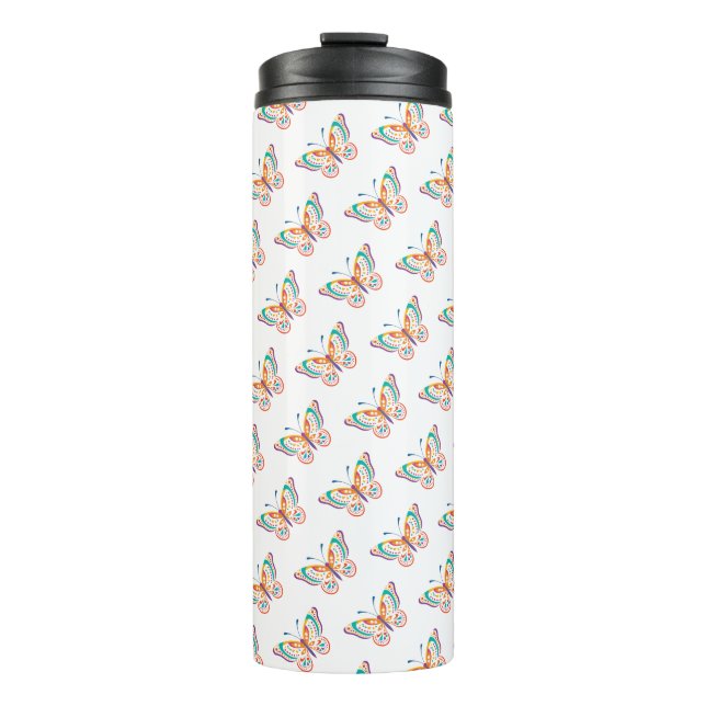 Fun Butterfly Thermal Tumbler (Front)