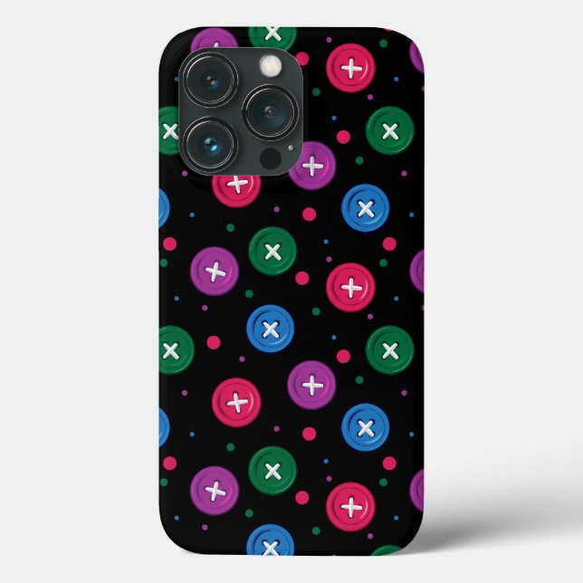 Fun Buttons & Dots Case-Mate iPhone Case (Back)