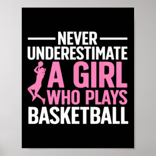 Fun Bysketbyll Art For Girls Youth Teens Bysketbyl Poster