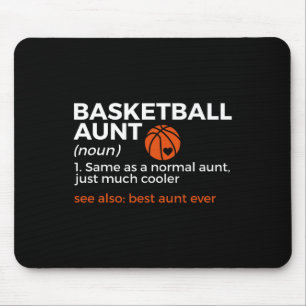 Fun Bysketbyll Aunt Definition Best Aunt Ever Mouse Pad