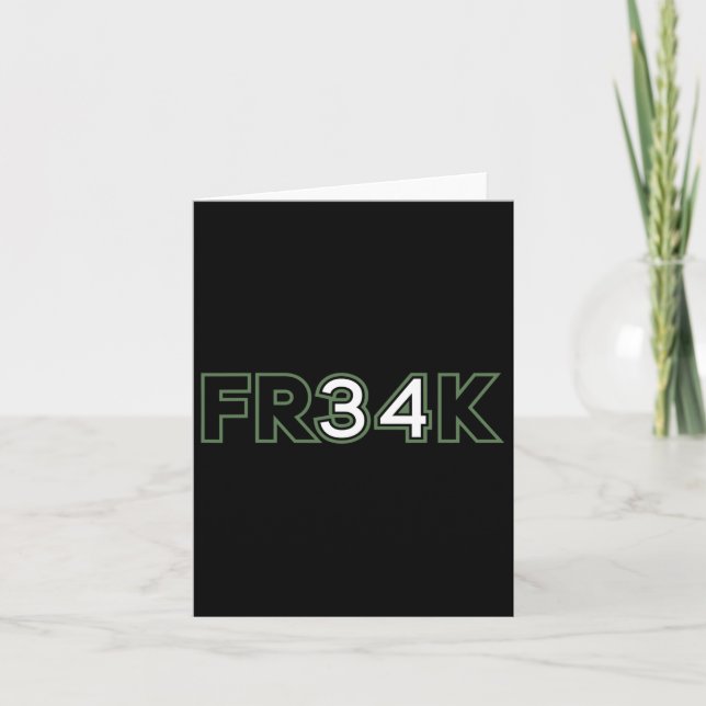 Fun Bysketbyll Bbyll Freak  Card (Front)