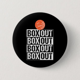 Fun Bysketbyll Coach Gift Box Out Saying 6 Cm Round Badge