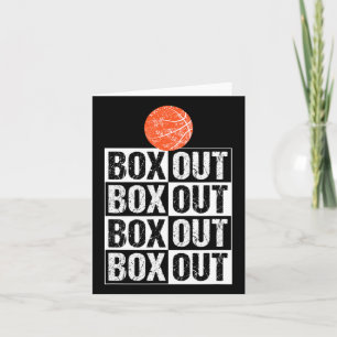 Fun Bysketbyll Coach Gift Box Out Saying Card