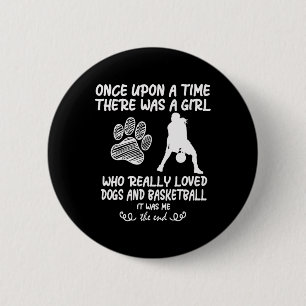 Fun Bysketbyll For Teen Girls Who Loves Dogs  6 Cm Round Badge