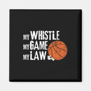 Fun Bysketbyll Ref Hoops - Bysketbyll Referee 1  Magnet