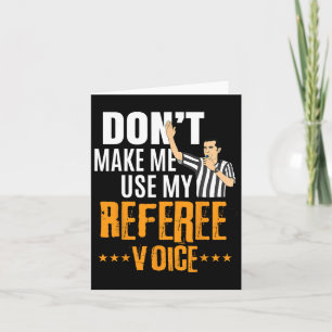 Fun Bysketbyll Ref Hoops - Bysketbyll Referee  Card