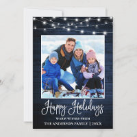 Fun Calligraphy Blue Wood Lights Photo
