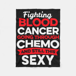 Fun Cancer Fighter Blood Cancer Patient Chemo Ther Fleece Blanket
