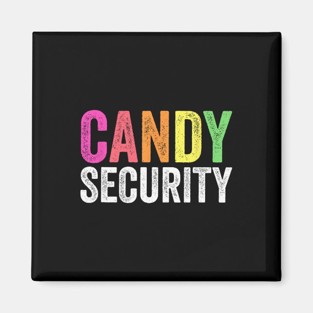 Fun Candy Security Halloween Costume  Magnet (Front)