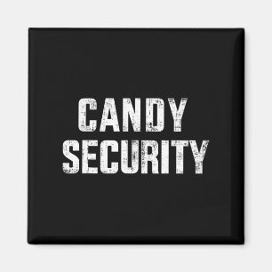 Fun candy security lazy halloween costume magnet