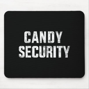 Fun candy security lazy halloween costume mouse pad