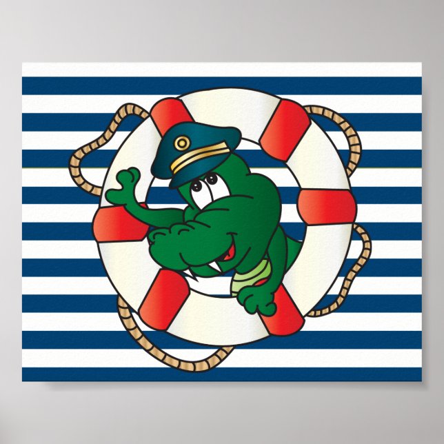 Fun Captain Alligator Poster (Front)