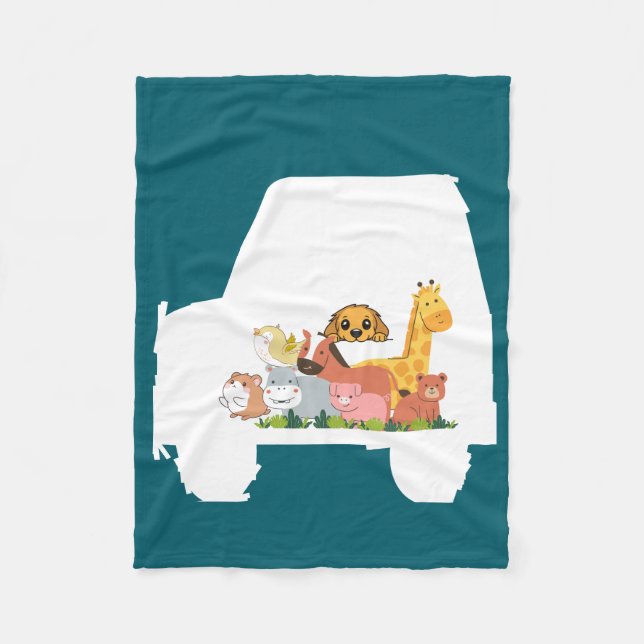 Fun car fleece blanket (Front)