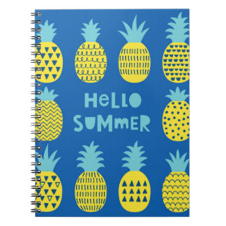 Fun card with pineapples. notebook