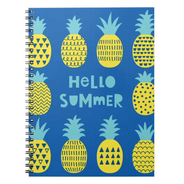 Fun card with pineapples. notebook (Front)