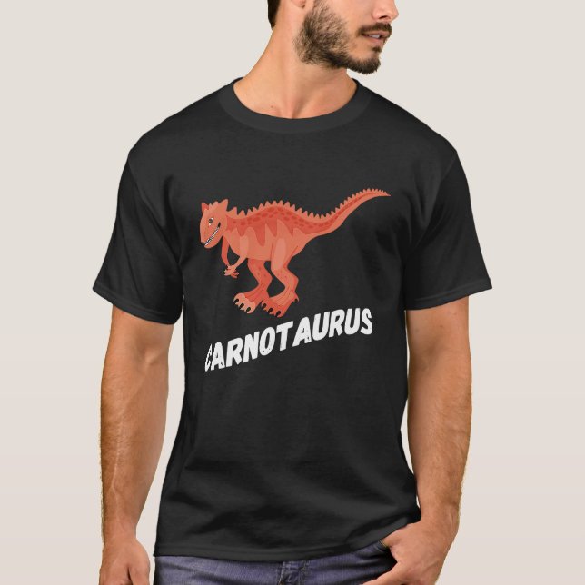 Fun Carnotaurus Dinosaur T-Shirt (Front)