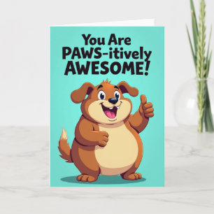 Fun Cartoon Dog Birthday Card